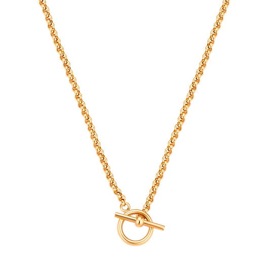 T-Bar Gliederkette gold