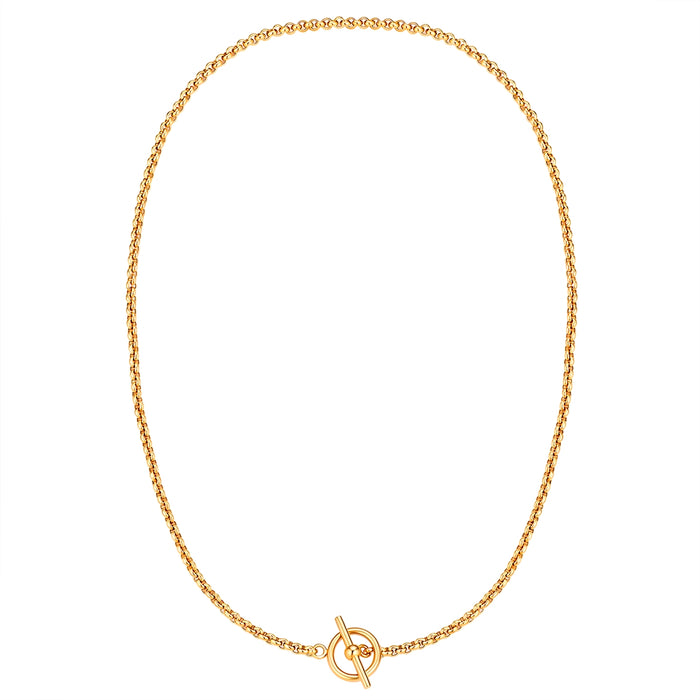 T-Bar Gliederkette gold