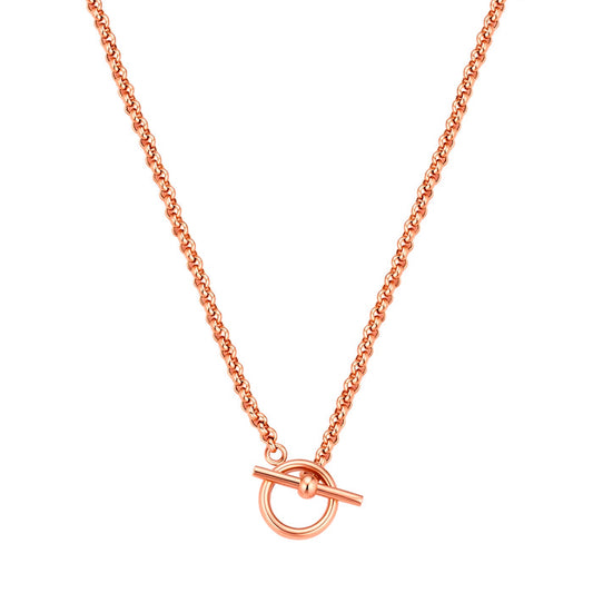 T-Bar Gliederkette in roségold