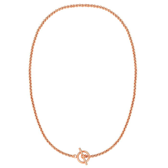 T-Bar Gliederkette in roségold