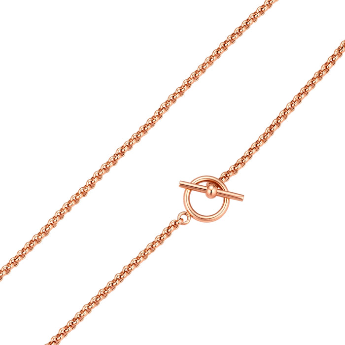 T-Bar Gliederkette in roségold