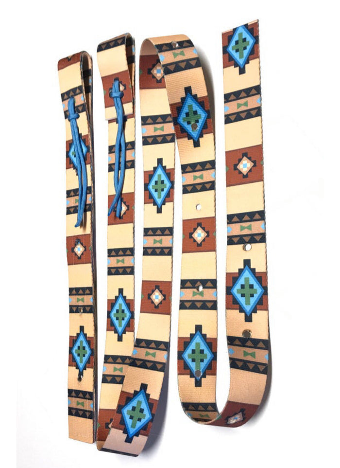 Tan Tribal cinch strap - Tiffanys Braided Tack LLC
