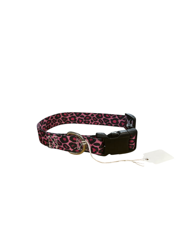 TBT dog collar pink cheetah