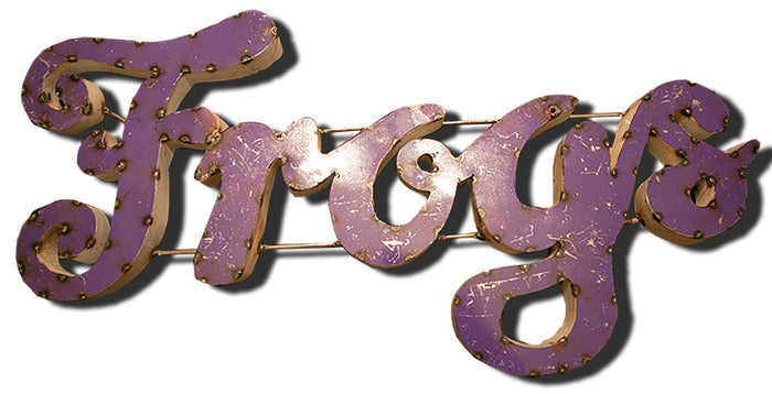 TCU Frogs Recycled Metal Wall Decor