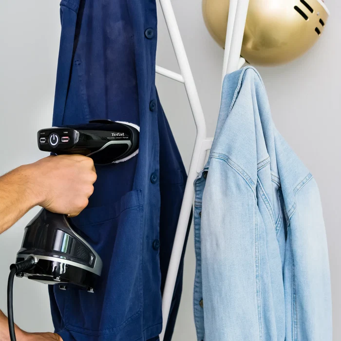Tefal Access Steam Force Handheld Garment Steamer DT8280 vertical clothes steamign with attachment