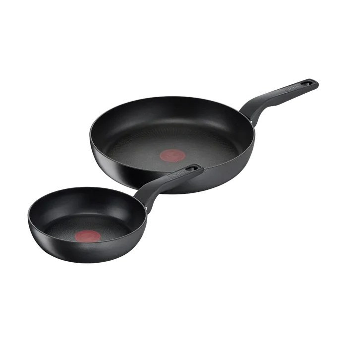 Tefal Hard Titanium Pro Induction Non-Stick Twin Pack Frypans 24/28cm