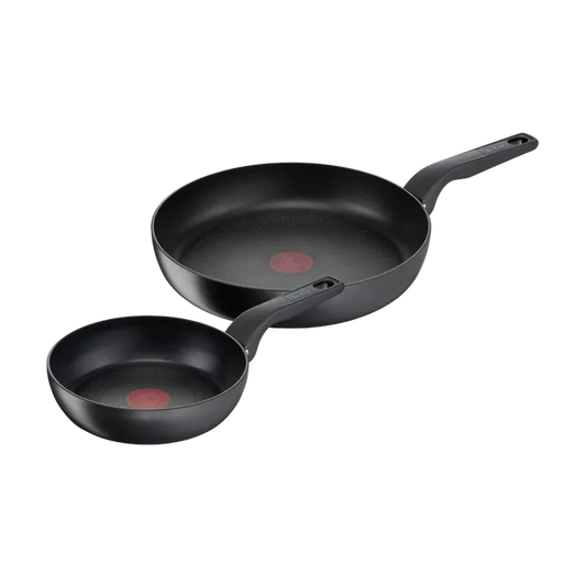 Tefal Hard Titanium Pro Induction Non-Stick Twin Pack Frypans 24/28cm