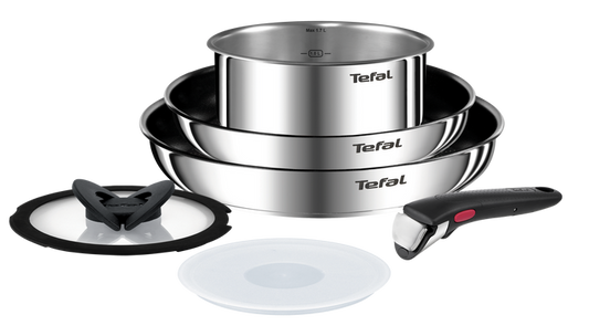 Tefal Ingenio Emotion Induction Non-Stick Stainless Steel 6pc Set