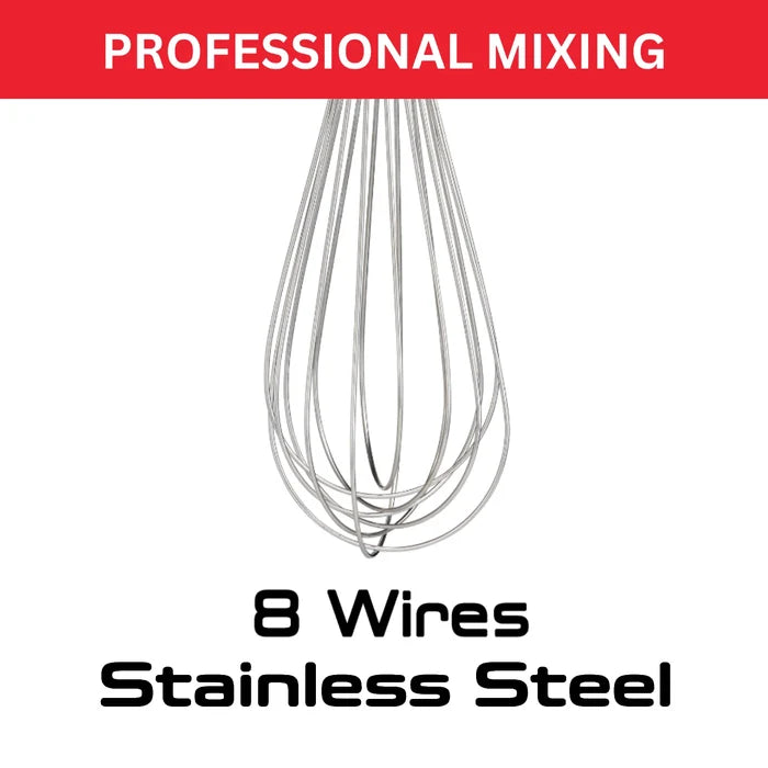 Tefal Ingenio Stainless Steel Whisk K1181714 with eight 8 wires for professional mixing