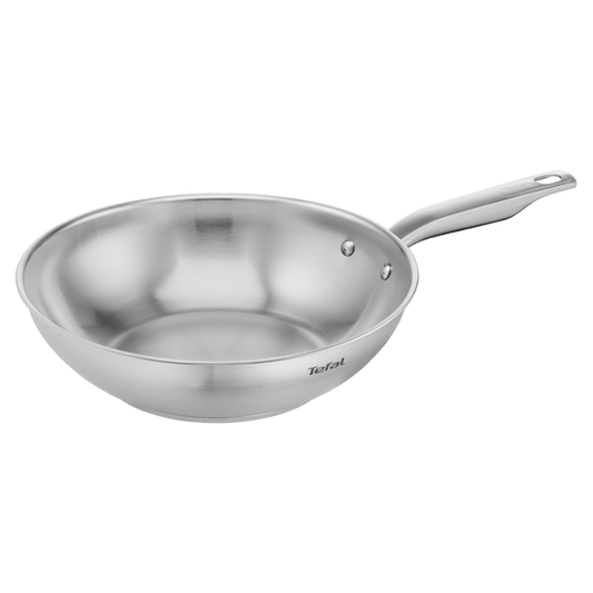 Tefal Virtuoso Induction Stainless Steel Uncoated Wok 28cm