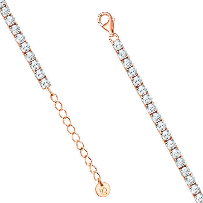 Tennis-Armband Zirkonia 3,1 mm roségold