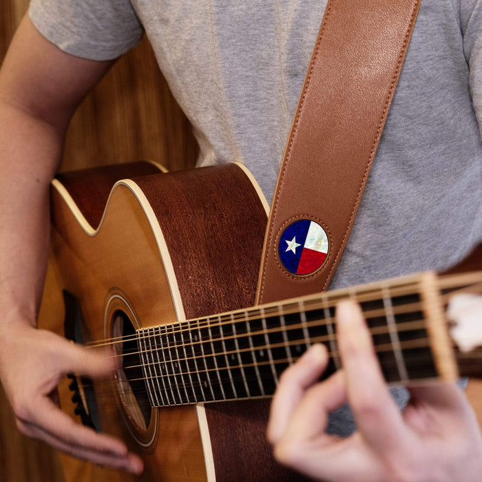 Thalia Strap Texas Lonestar Pearl Inlay | Italian Leather Strap