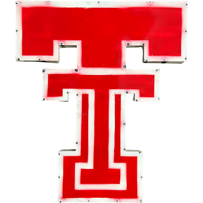 Texas Tech  Double T Logo Recycled Metal Wall Decor