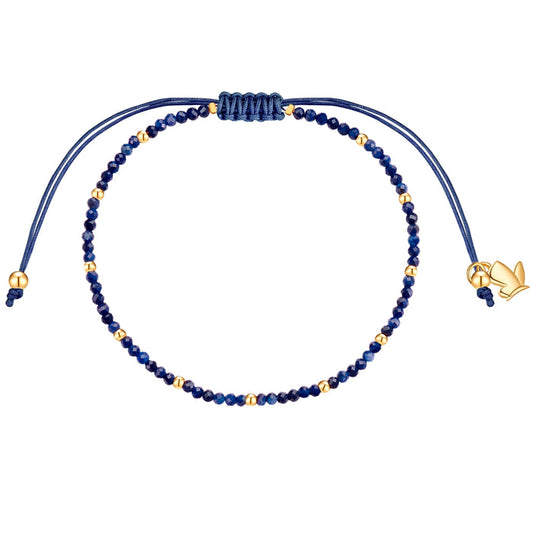 Textil-Armband dunkelblau Saphir