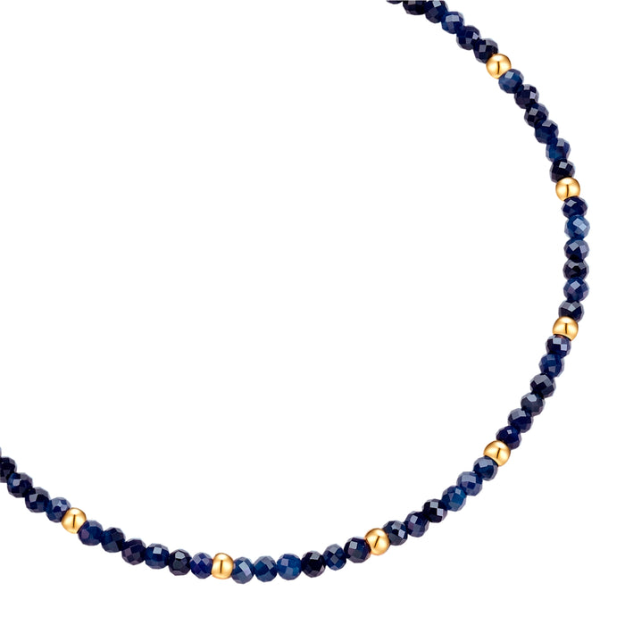 Textil-Armband dunkelblau Saphir