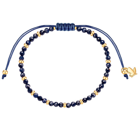 Textilarmband dunkelblau Saphir