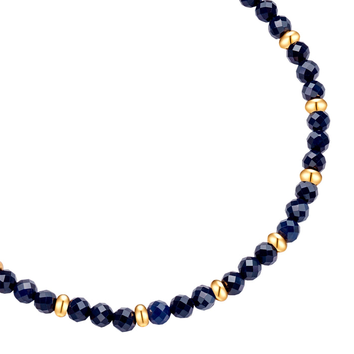 Textilarmband dunkelblau Saphir