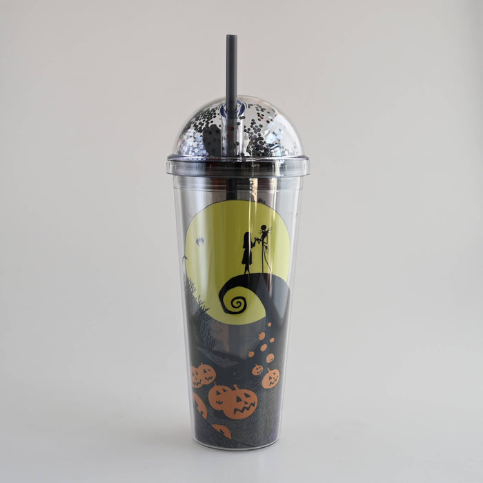 The Nightmare Before Christmas - Spiral Hill Moon Graveyard 24oz Dome Top Travel Tumbler