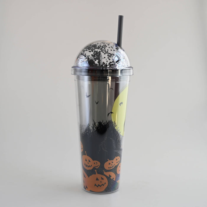 The Nightmare Before Christmas - Spiral Hill Moon Graveyard 24oz Dome Top Travel Tumbler