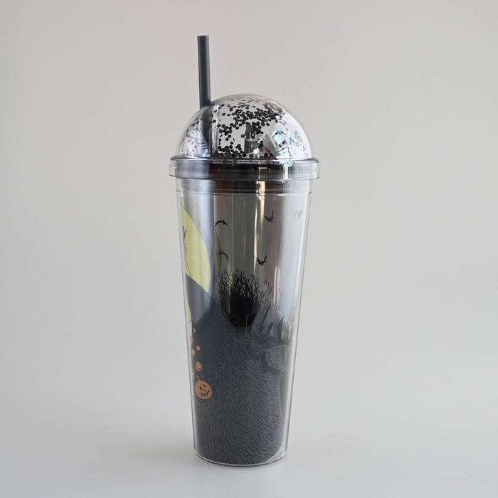 The Nightmare Before Christmas - Spiral Hill Moon Graveyard 24oz Dome Top Travel Tumbler