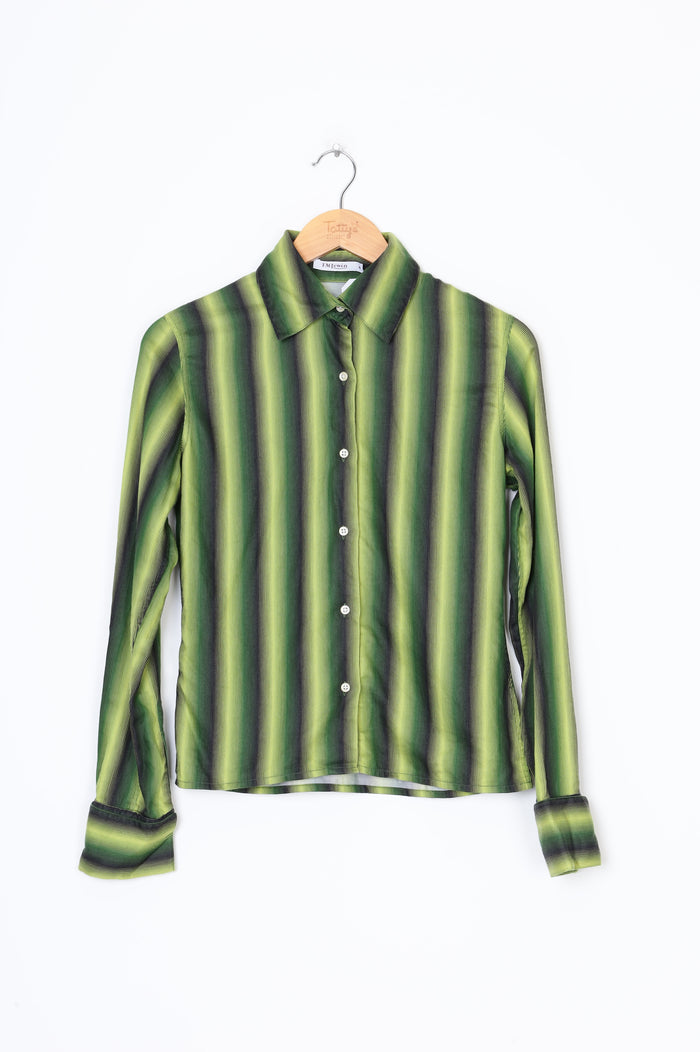 T.M Lewin Womens Green Shirt Size 8