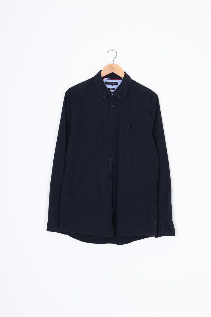 Tommy Hilfiger Mens Black Shirt Size XL