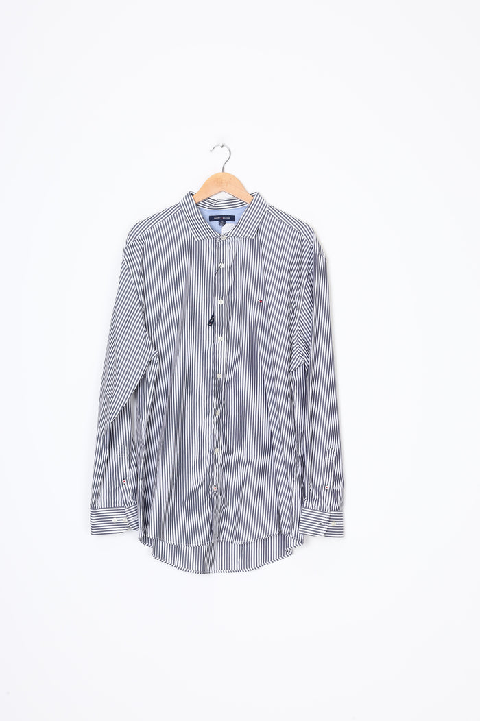 Tommy Hilfiger Mens Blue Shirt Size XXL