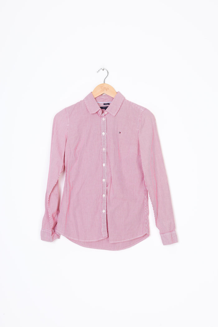 Tommy Hilfiger Womens Pink Shirt Size XS