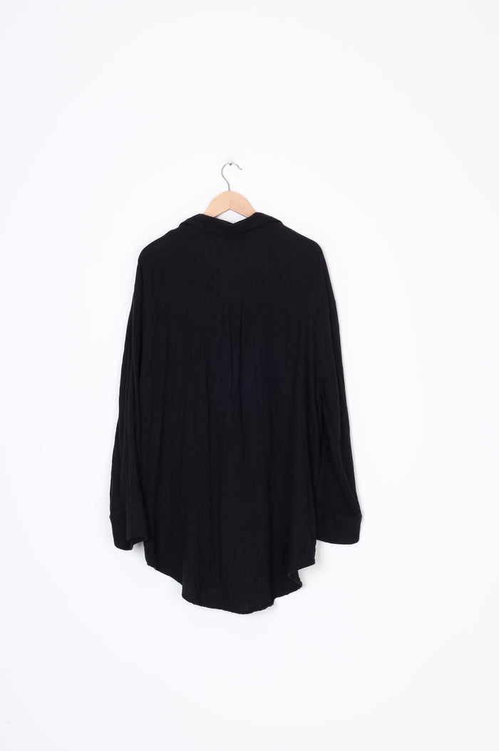Topshop Womens Black Shirt Size M
