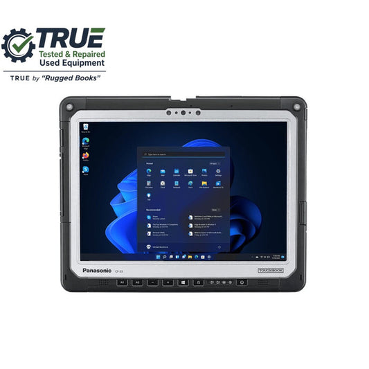 Toughbook CF-33 MK1, Tablet Only, 12" HD, Intel Core i5 with RAM 8GB, 256GB SSD, Windows 11 Pro.