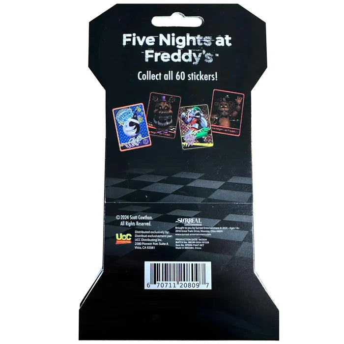 U.C.C. Distributing Five Nights at Freddy's - Holographic Trading Stickers In Blind Pack 1 Single