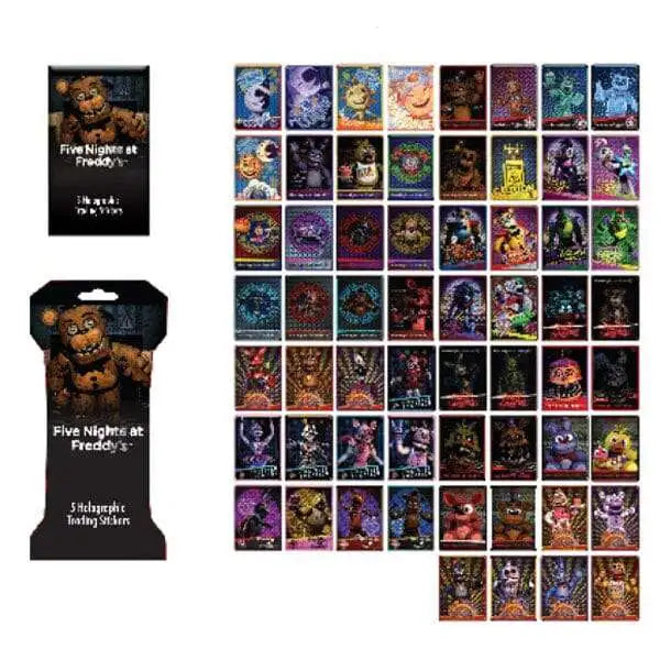 U.C.C. Distributing Five Nights at Freddy's - Holographic Trading Stickers In Blind Pack 1 Single