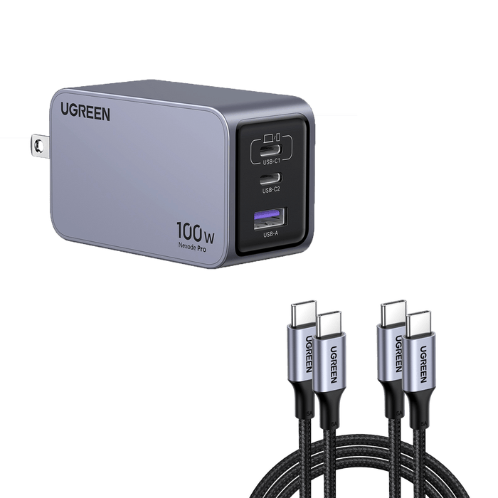 UGREEN Nexode Pro 100W 3-Port GaN Fast iphone Charger