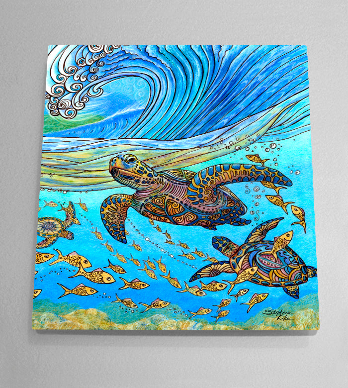 Under the Wave Aluminum Wall Art