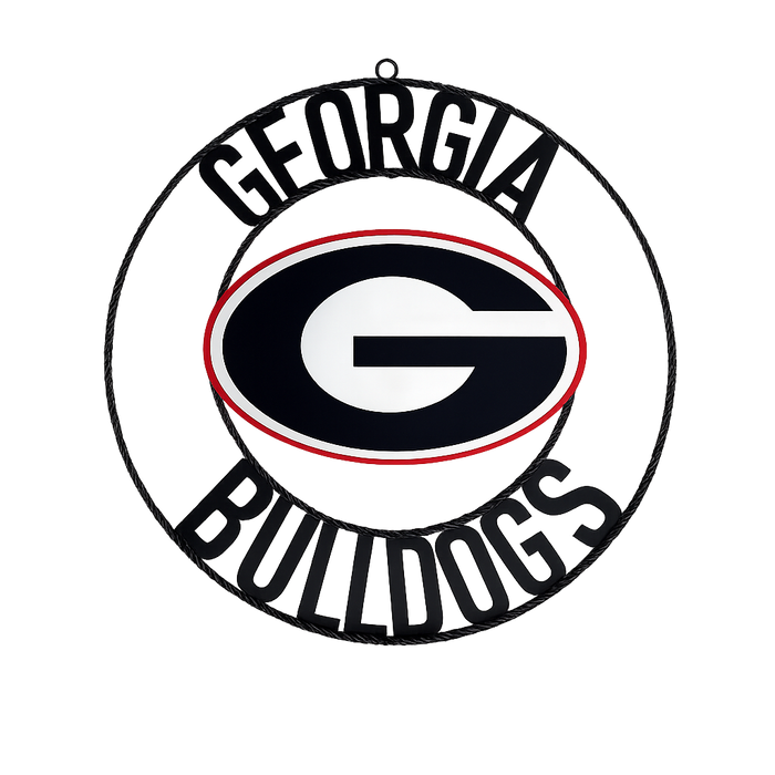 University of Georgia Bulldogs Wrought Iron Wall Decor