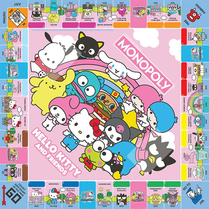 USAopoly Monopoly -  Hello Kitty® & Friends Board Game - Kryptonite Character Store