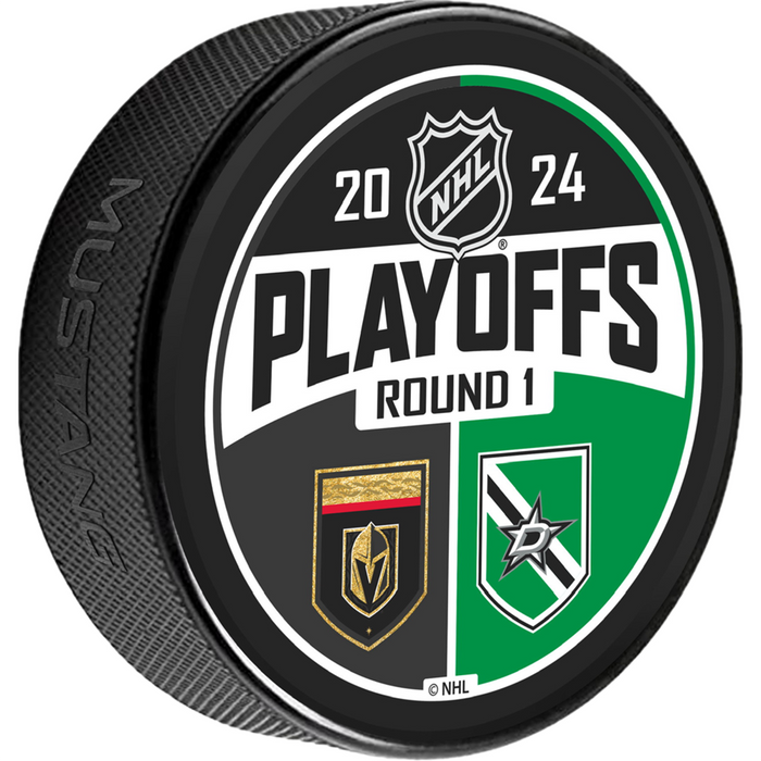 Vegas Golden Knights 2024 Stanley Cup Playoffs Round 1 Match-Up Puck