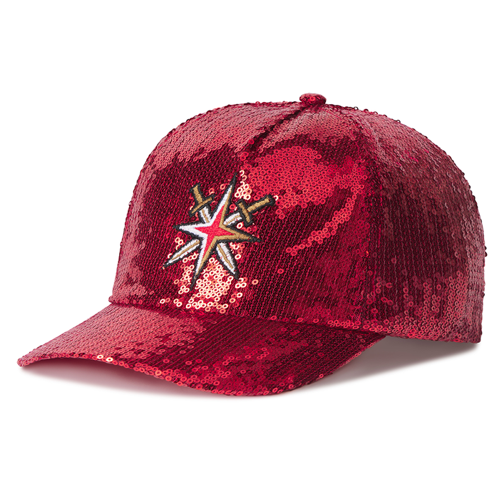 Vegas Golden Knights Alternate Red Sequin Cap - Vegas Team Store