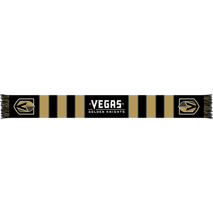 Vegas Golden Knights Team Colored Striped Scarf - Scarf