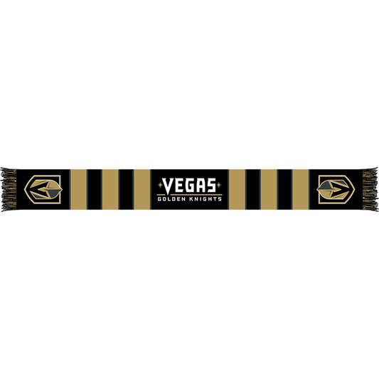 Vegas Golden Knights Team Colored Striped Scarf - Scarf