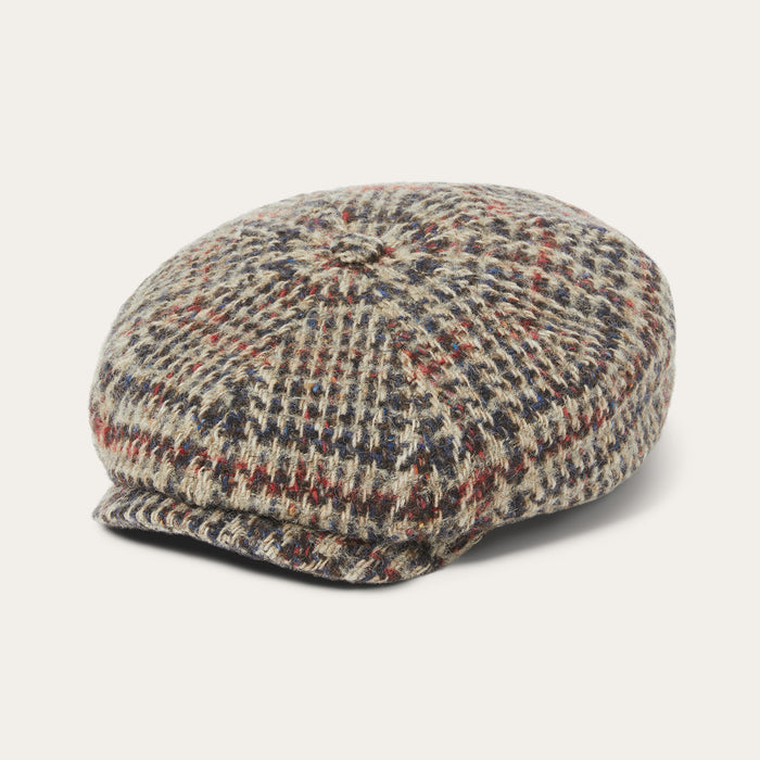 Beige/Red/Herringbone