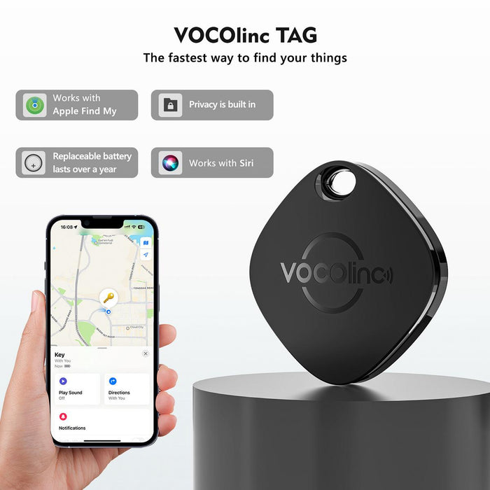 VOCOlinc Black Versatile Bluetooth Finder-VT2201（Only iOS）