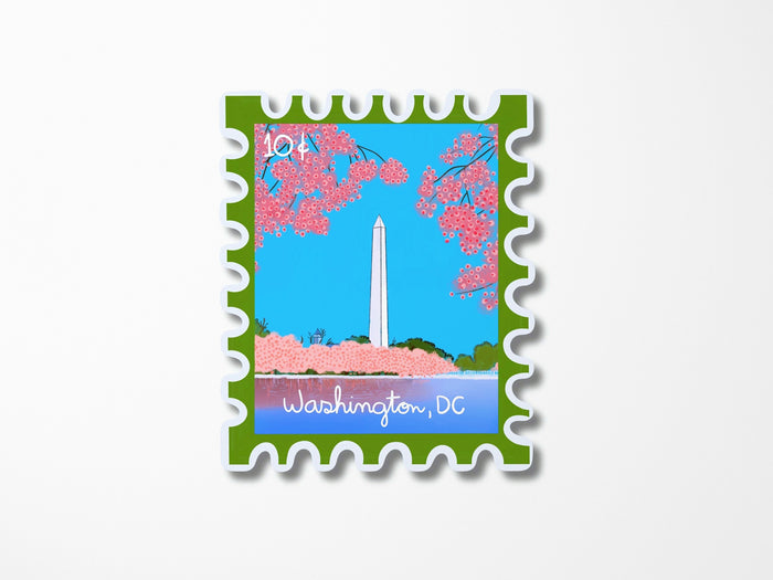 Washington DC Stamp Sticker - Washington Monument