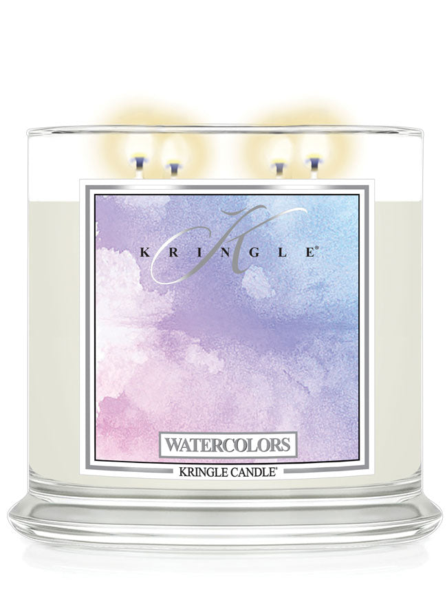 Watercolors Scented 4-wick Candle