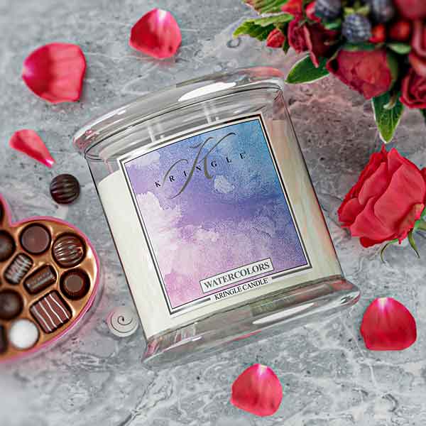 Watercolors Scented 4-wick Candle
