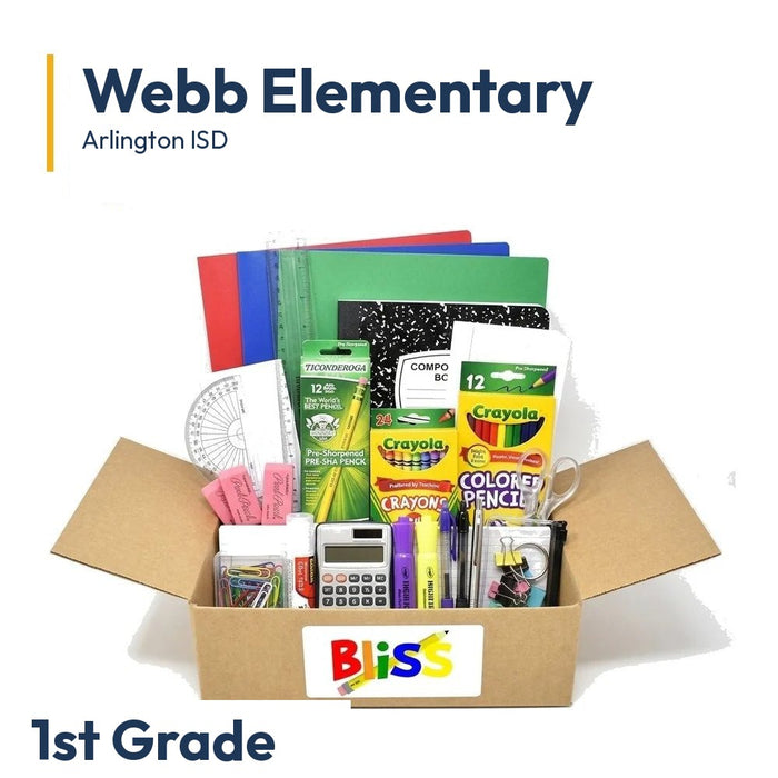 Webb Elementary 1st Grade School Supply Kit