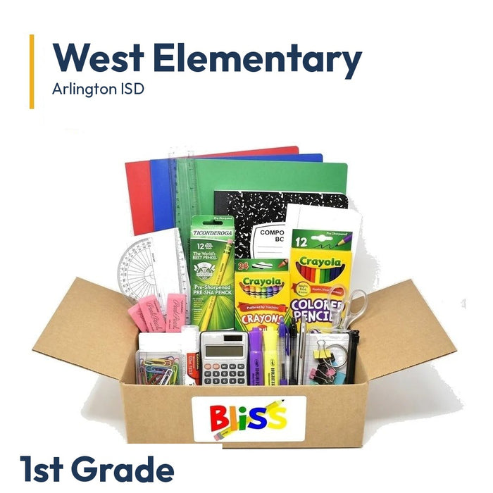 West Elementary 1st Grade School Supply Kit