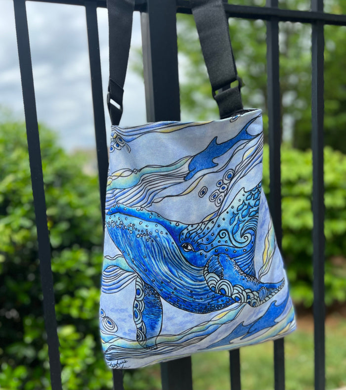 Whale Watch Tote Beach Bag