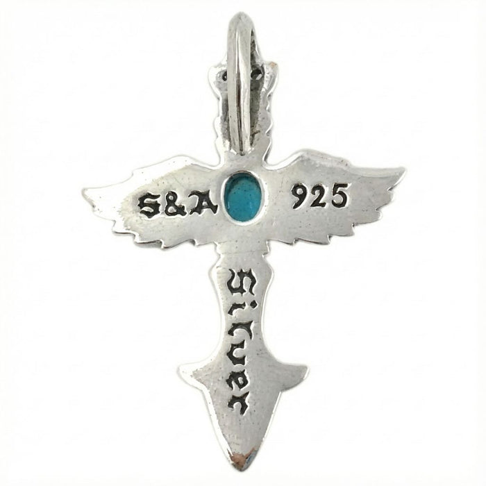 Back view of pendant showing 925 hallmark and solid silver construction