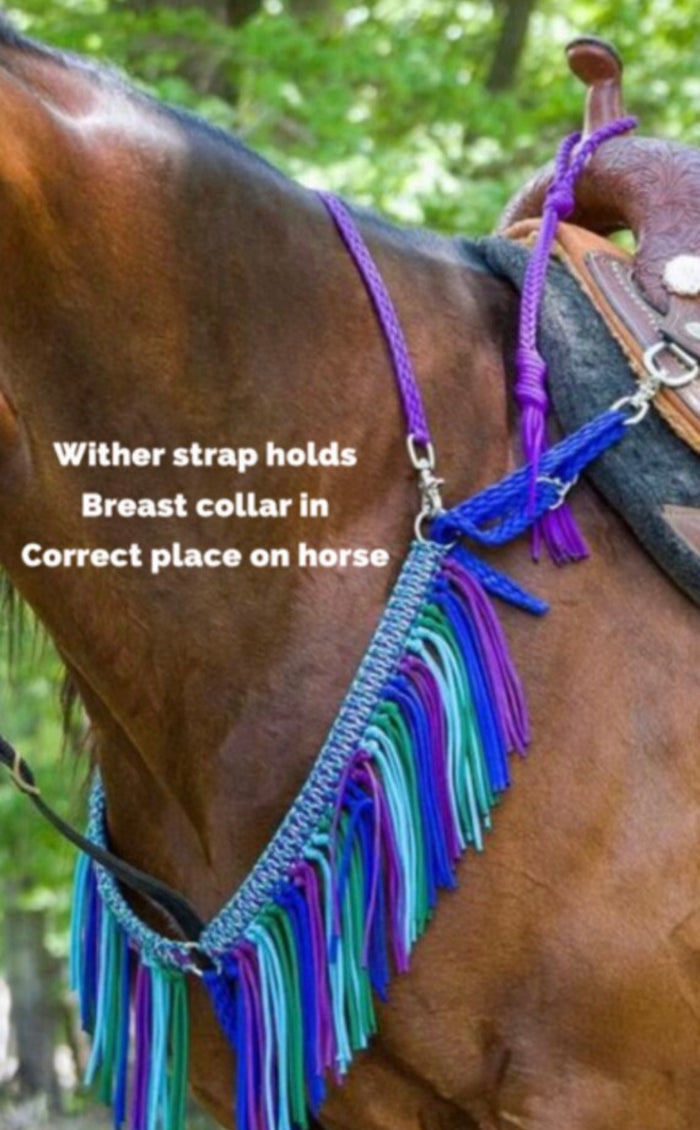wither strap your choice of 33 colors - Tiffanys Braided Tack LLC